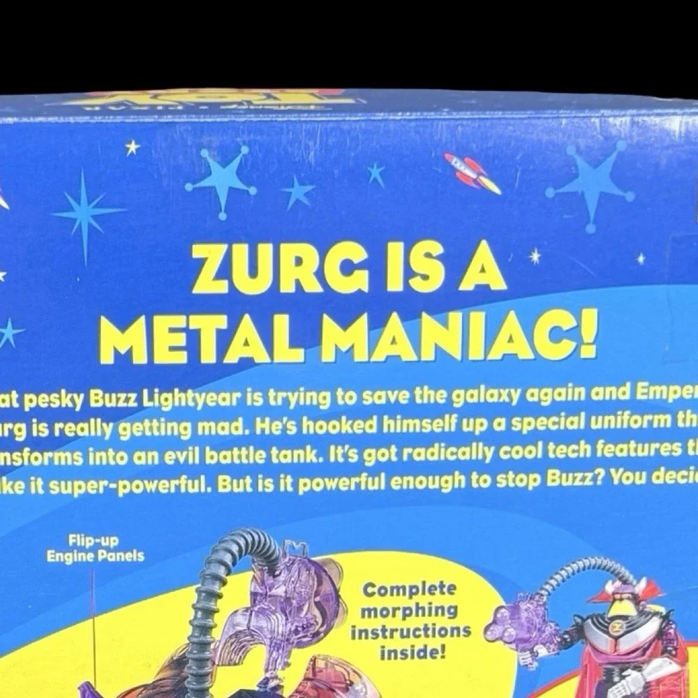 Mattel Toy Story 2 Movie Metal Morphers Tank Smashing Zurg Action Figure Sealed